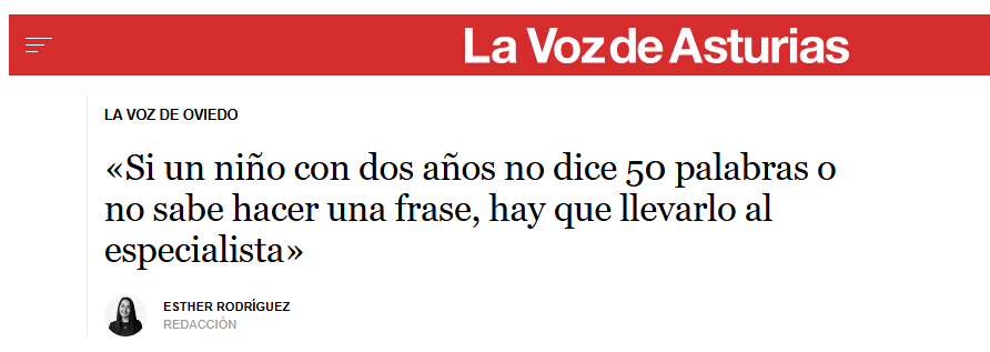 Entrevistas sobre TEL-TDL en La Voz de Asturias.